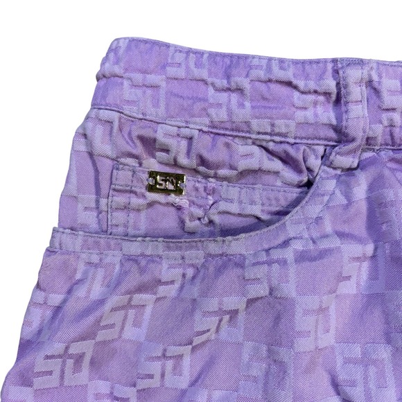 St. John Sport by Marie Gray Lavender Purple Five Pocket Jeans Womens 4 Designer - Picture 4 of 14